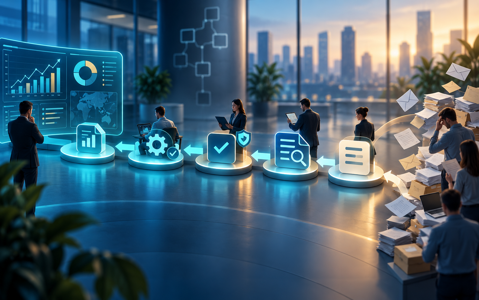 Organizational process management with BPMS for risk control and performance evaluation